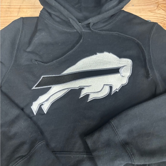 🔥 Buffalo Bills Embroidered Black Hoodie  NFL - Picture 2 of 5